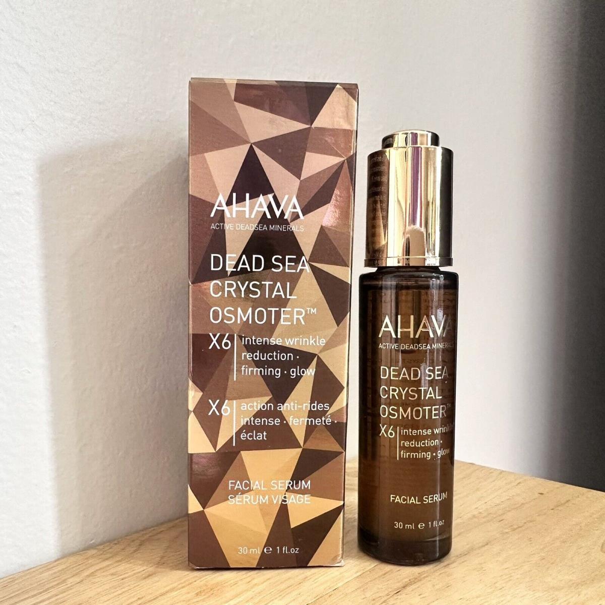 Ahava Dead Sea Crystal Osmoter X6 Facial Serum 1.0oz / 30ml Full Size