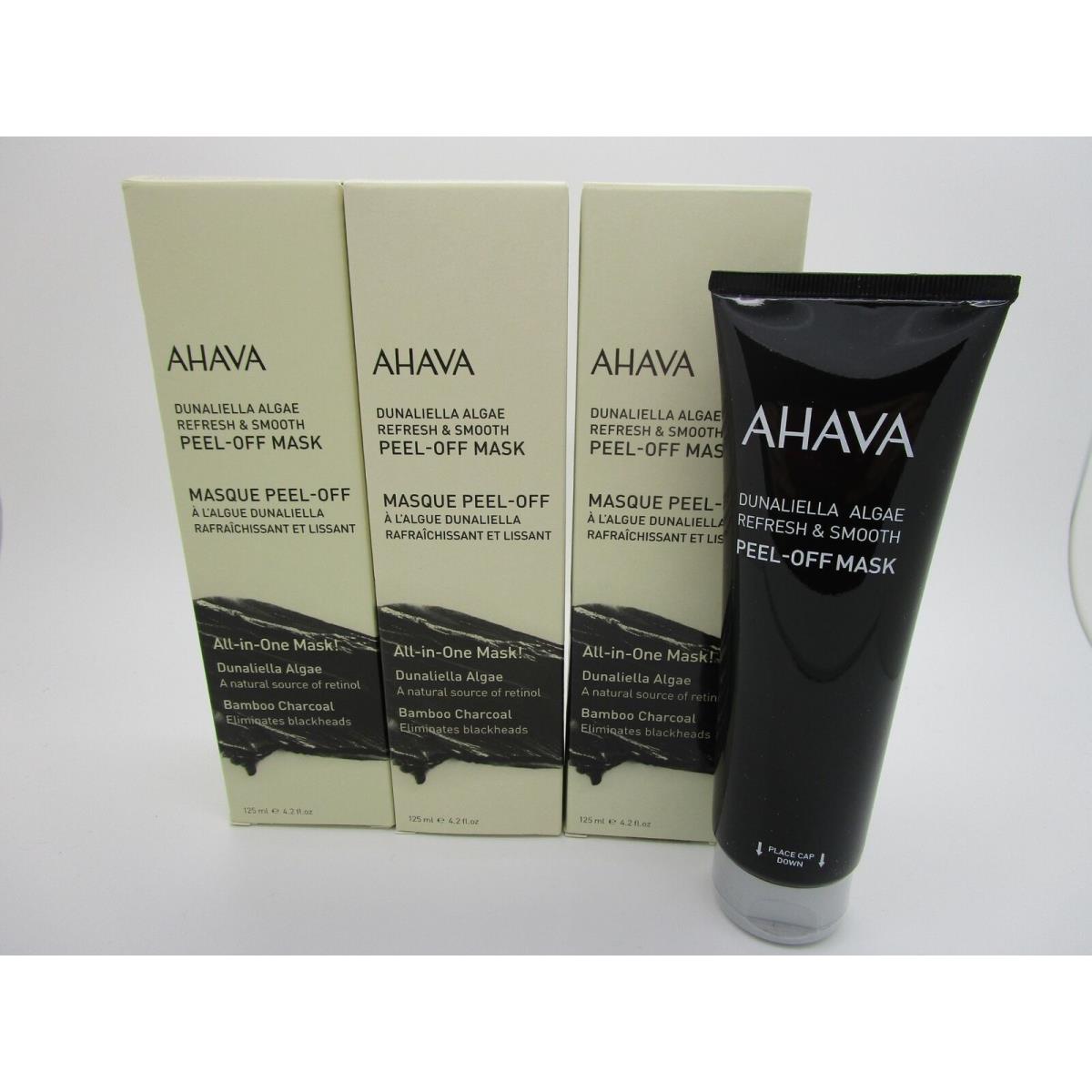 Ahava Peel-off Mask Dunaliella Algae Refresh Smooth 4.2 oz - Lot of 3