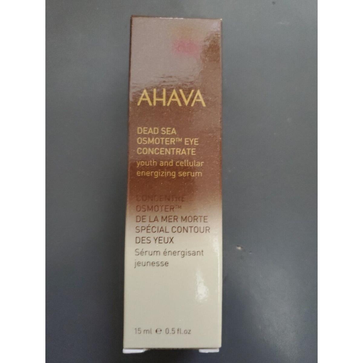 Ahava Dead Sea Osmoter Eye Concentrate Youth Cellular Energizing Serum 0.5 oz