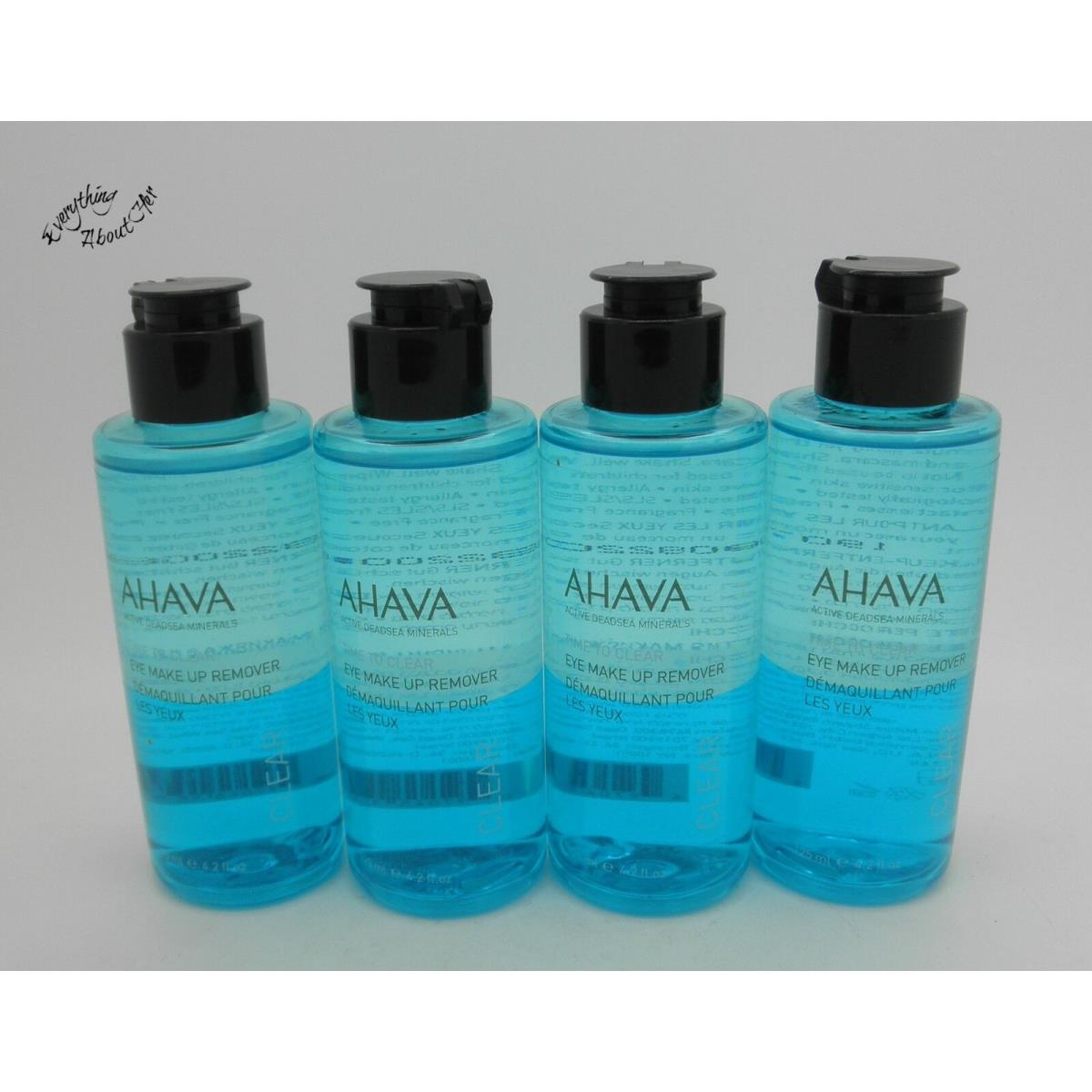 Ahava Eye Make Up Remover Time TO Clear - Lot of 4