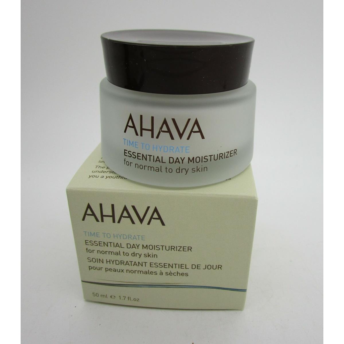 Ahava Essential Day Moisturizer For Normal to Dry Skin Time TO Hydrate - 1.7 oz