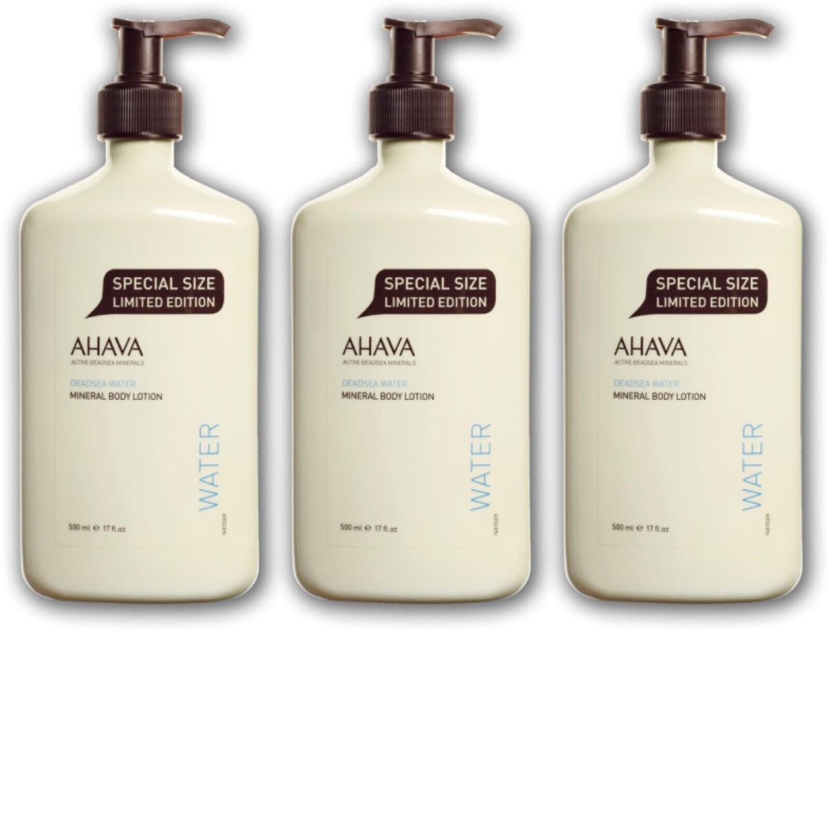 Lot of 6 Ahava Deadsea Water Mineral Body Lotion 17 oz 500 ml