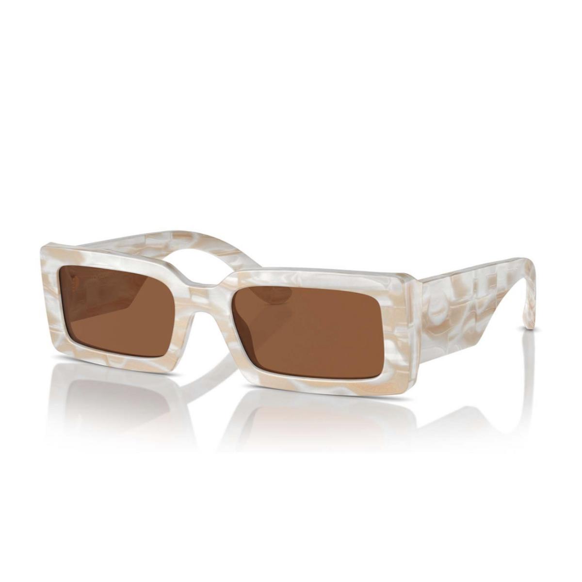 Dolce Gabbana 0DG4416-343173 Sand Brown White Marble Sunglasses