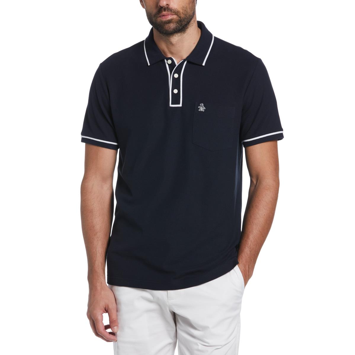 Original Penguin Men`s The Earl Polo Shirt Dark Saphire