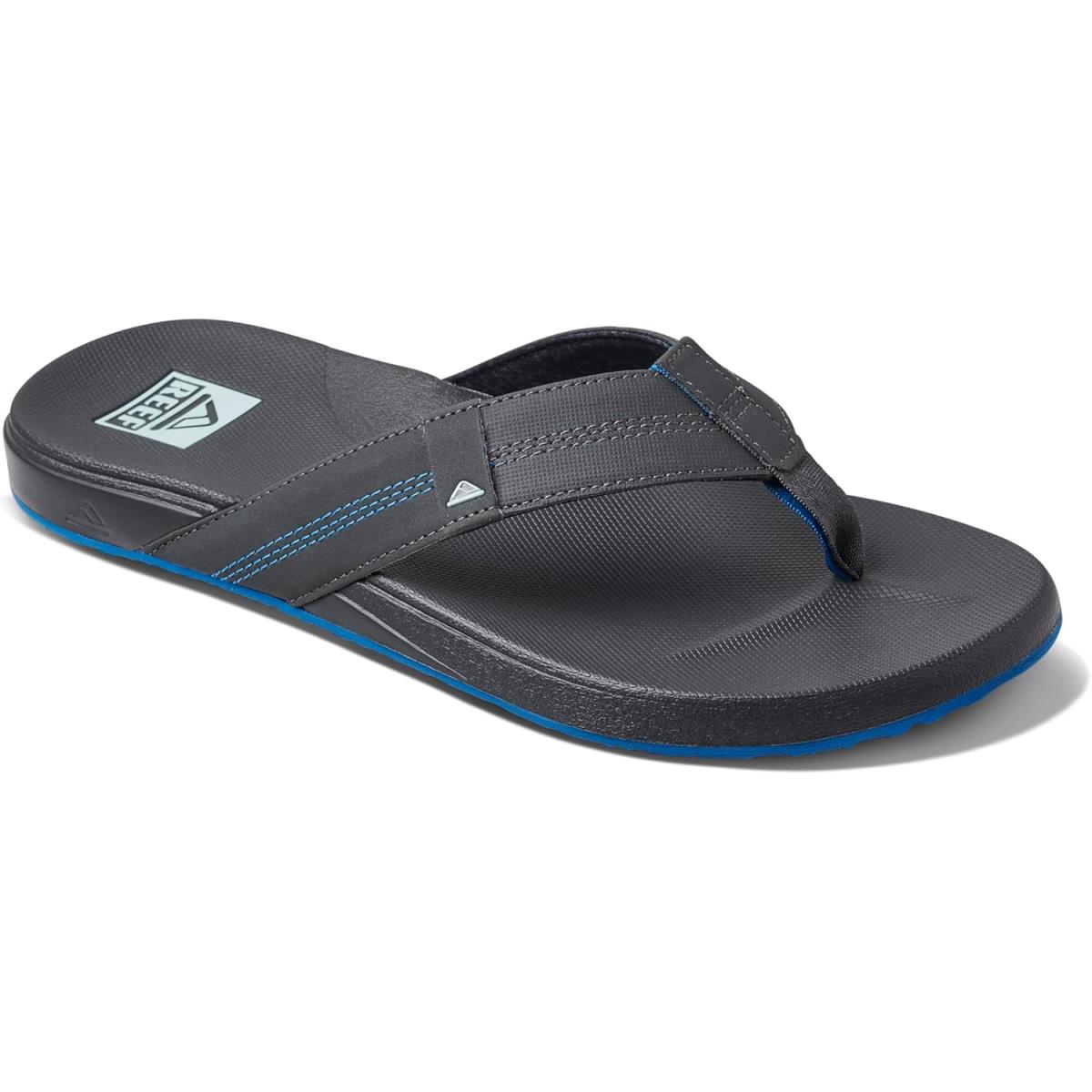 Reef Mens Cushion Phantom Sandals Gunmetal/Ocean