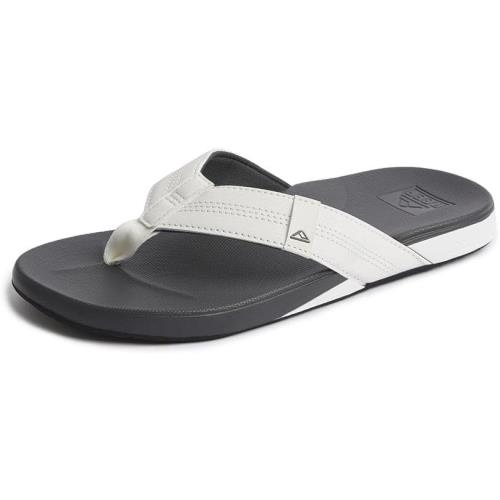 Reef Mens Cushion Phantom Sandals White/Charcoal