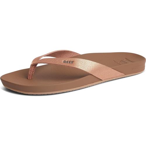 Reef Womens Cushion Court Sandals Rose Gold