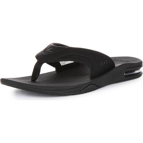 Reef Mens Fanning Sandals All Black