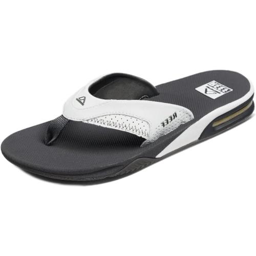 Reef Mens Fanning Sandals Grey/White