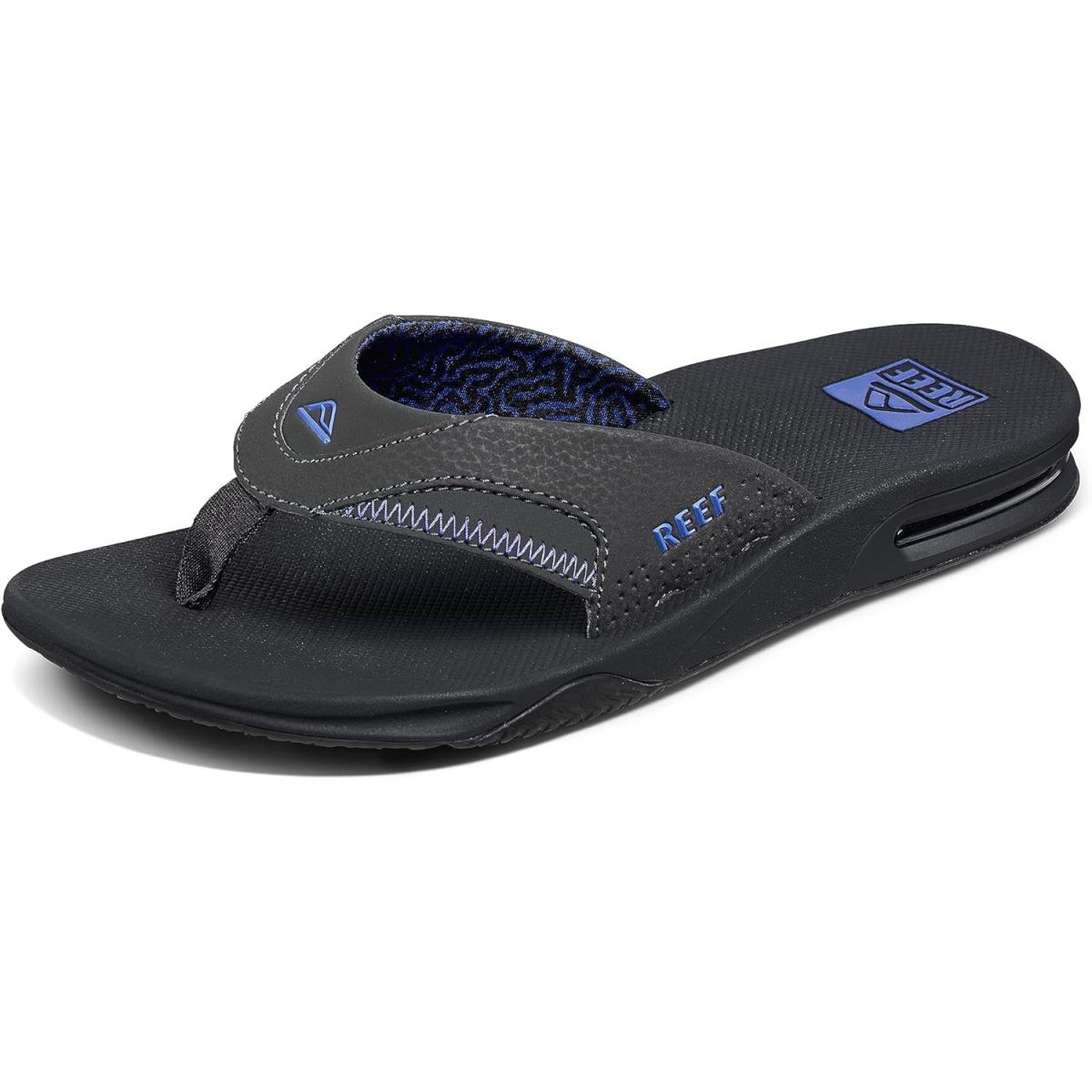 Reef Mens Fanning Sandals Raven/Purple