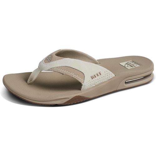 Reef Mens Fanning Sandals Tan Suede