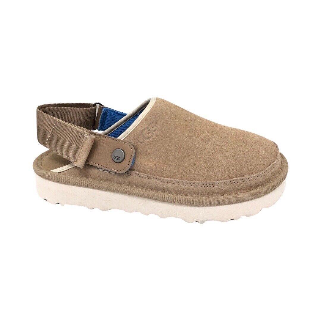 Ugg Men`s Goldencoast Sand / Santorini Suede Shoes Clogs 1142172 - Sand / Santorini