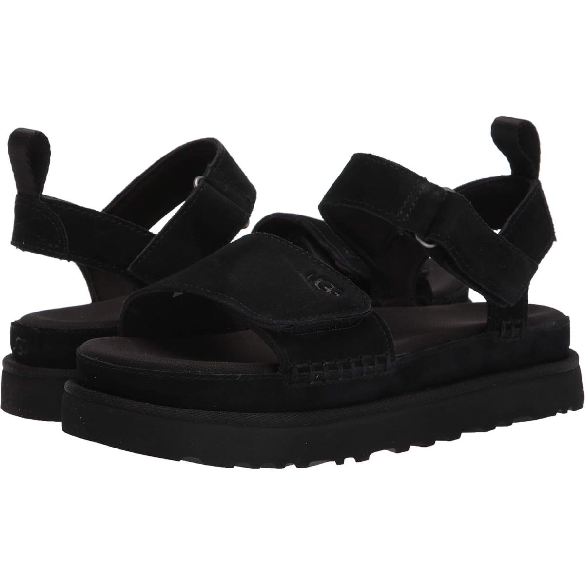 Women`s Shoes Ugg Goldenstar Suede Sandals 1136783 Black