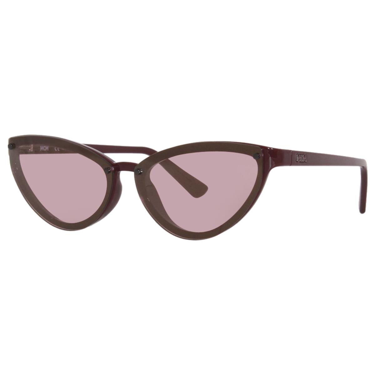 Mcm MCM690S 602 Sunglasses Women`s Burgundy/red Lenses Cat Eye Shape 62mm