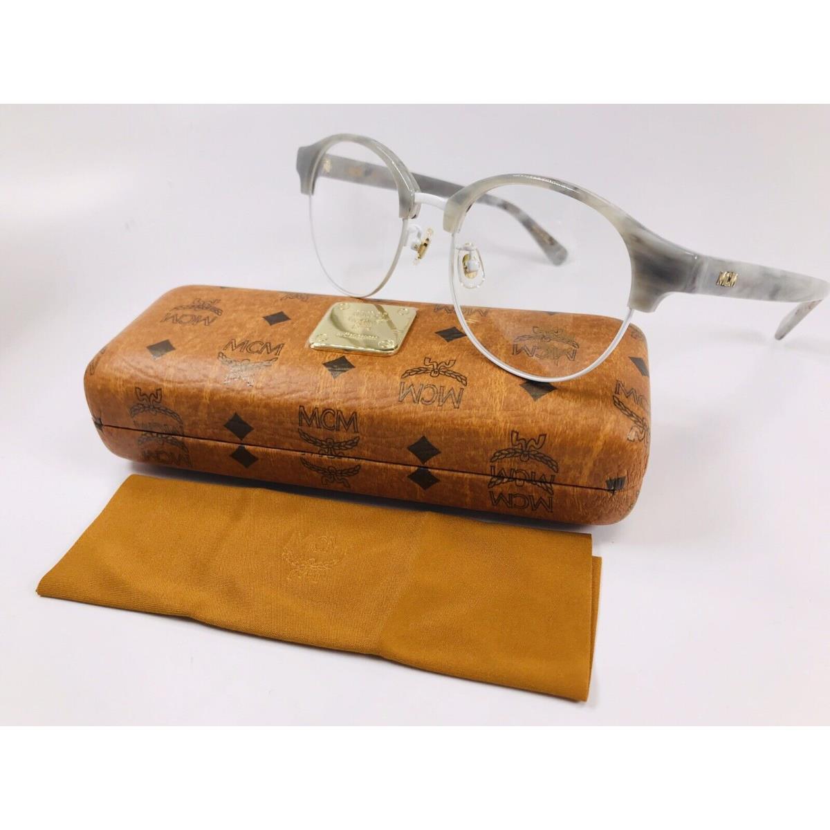 MCM2659A 113 Gray Marble White Eyeglasses 52mm with Case Cloth