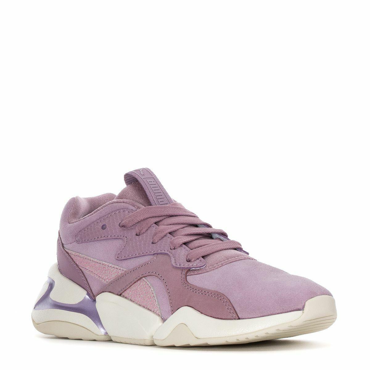 Puma Nova Pastrl Grunge Trainers Sports Sneaker Women Shoes Size 7.5 Purple