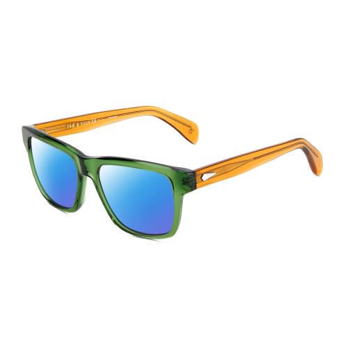 Rag Bone RNB5041/S Unisex Cat Eye Polarized Sunglasses Green Orange 54 mm 4 Opt