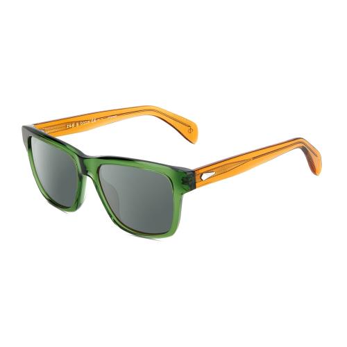 Rag Bone RNB5041/S Unisex Cat Eye Polarized Sunglasses Green Orange 54 mm 4 Opt Smoke Grey Polar