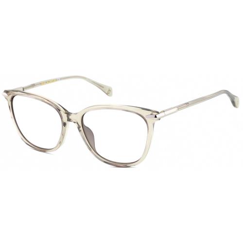 Rag Bone RNB1035/S Designer Reading Glasses Light Moss Green Crystal Silver Squa