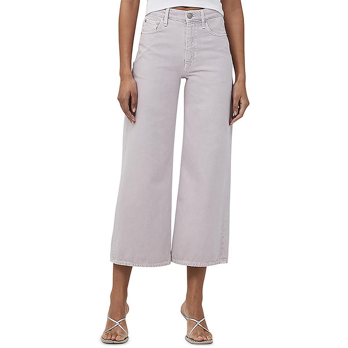 Rag Bone Jeans Womens High Rise Colored Denim Wide Leg Jeans Bhfo 0728