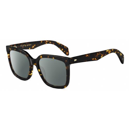 Rag Bone RNB1018/S Women`s Polarized Sunglasses Tortoise Havana Brown 56mm 4 Opt Smoke Grey Polar