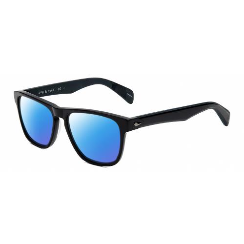 Rag Bone RNB5031/G/S Unisex Polarized Sunglasses Black Iron Grey 56 mm 4 Options - Frame: Multicolor, Lens: Blue Mirror Polar