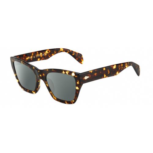 Rag Bone RNB1046/G/S Cat Eye Polarized Sunglass Tortoise Havana Brown 54mm 4 Opt - Frame: Multicolor, Lens: Smoke Grey Polar