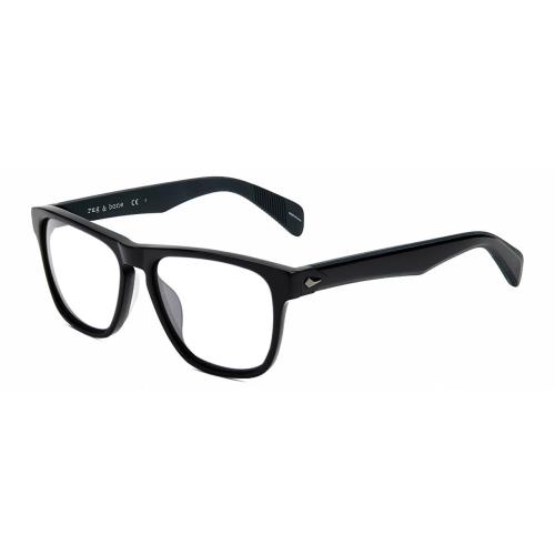 Rag Bone RNB5031/G/S Designer Reading Glasses Gloss Black Iron Grey Square 56mm