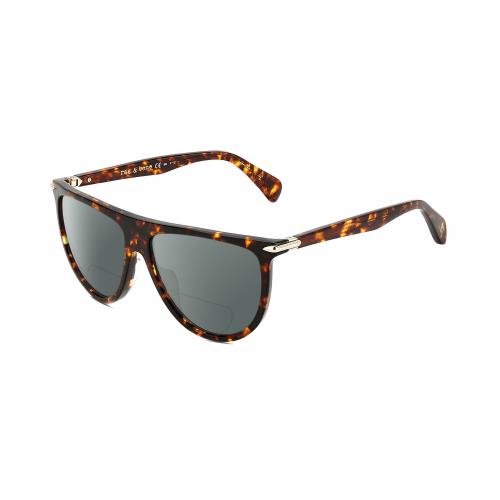 Rag Bone RNB1056/S Unisex Polarized Bifocal Sunglass Tortoise Havana Brown 57 mm Grey