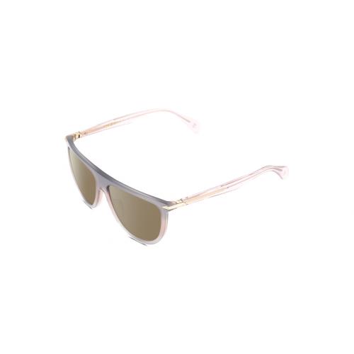 Rag Bone 1056 Unisex Polarized Sunglasses in Smoked Crystal Grey 57 mm 4 Options Amber Brown Polar