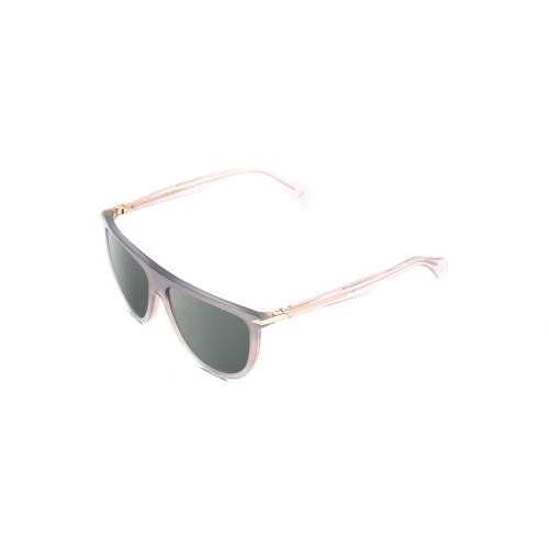 Rag Bone 1056 Unisex Polarized Sunglasses in Smoked Crystal Grey 57 mm 4 Options Smoke Grey Polar