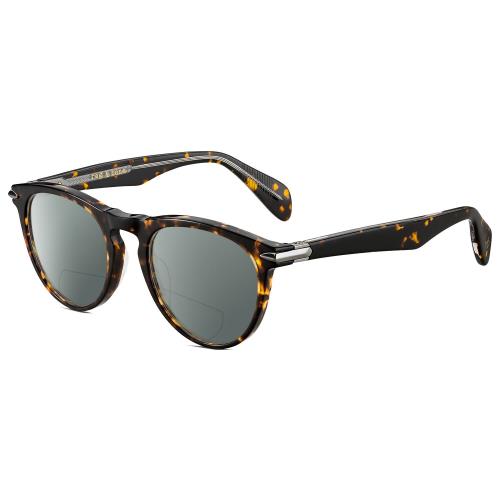Rag Bone 7003 Unisex Polarized Bifocal Sunglasses Tortoise Havana Gunmetal 51 mm Grey