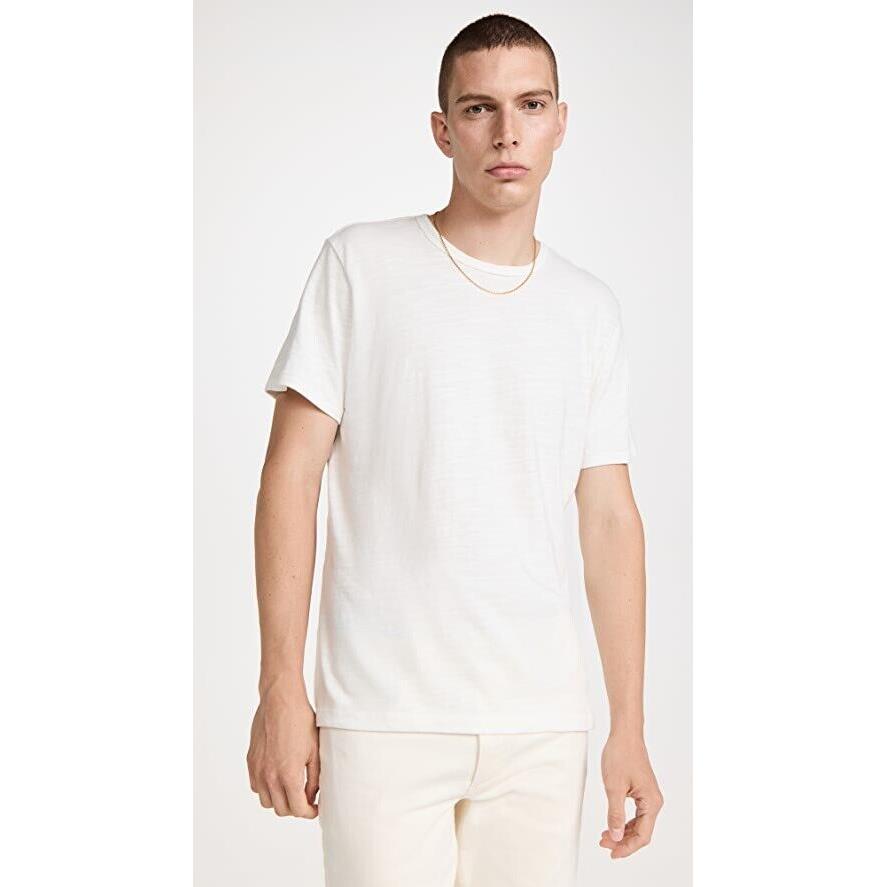 Rag Bone Men Classic Jersey T-shirt White Cotton Short Sleeves Crew Neck