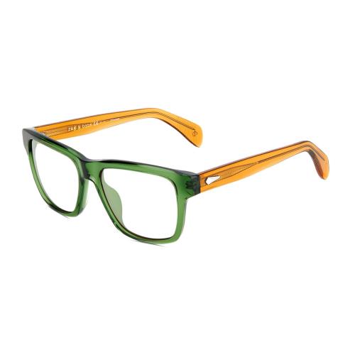 Rag Bone RNB5041/S Designer Reading Glasses Pine Green Burnt Orange Crystal Cat