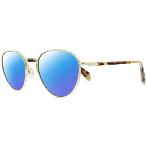 Rag Bone 1019 Logan Womens Polarized Sunglasses Gold Pink Tortoise 52mm 4 Option Blue Mirror Polar