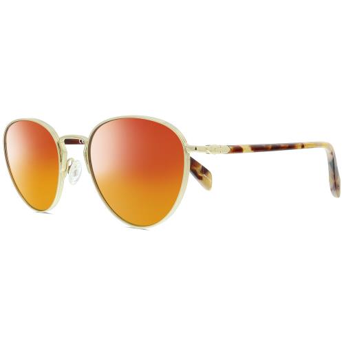 Rag Bone 1019 Logan Womens Polarized Sunglasses Gold Pink Tortoise 52mm 4 Option Red Mirror Polar