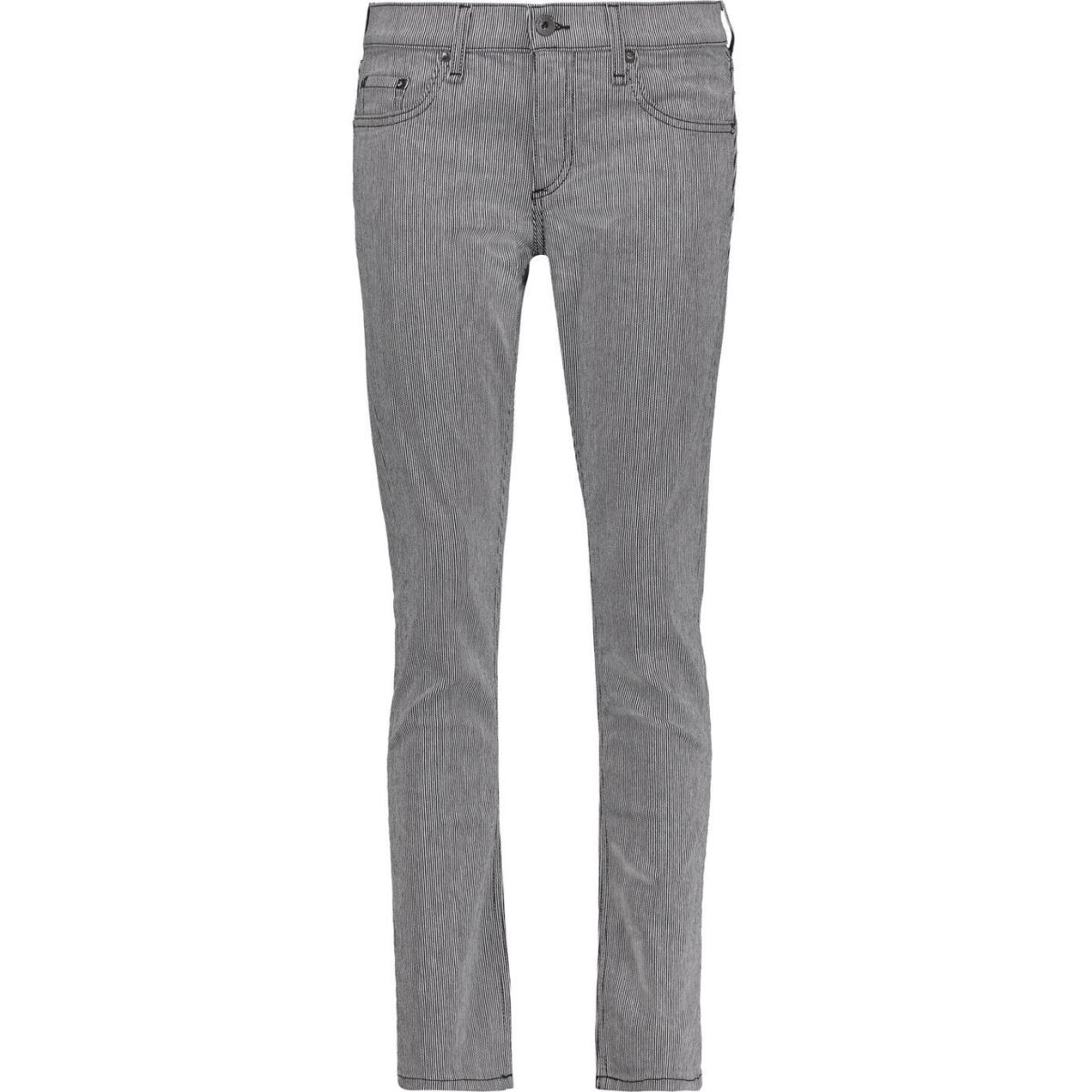 Rag Bone Tomboy Pinstriped Jeans Msrp: Sz 23 Run Big 25