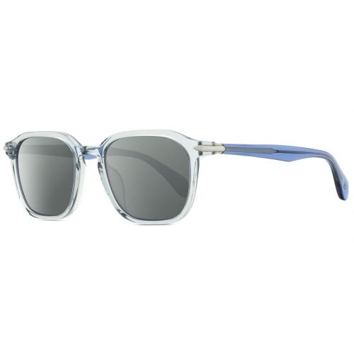 Rag Bone 5034 Parker Unisex Polarized Sunglasses Crystal Blue Grey 52mm 4 Option Smoke Grey Polar