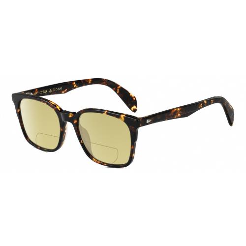 Rag Bone RNB5016/S Unisex Polarized Bifocal Sunglass Tortoise Havana Brown 52 mm Yellow