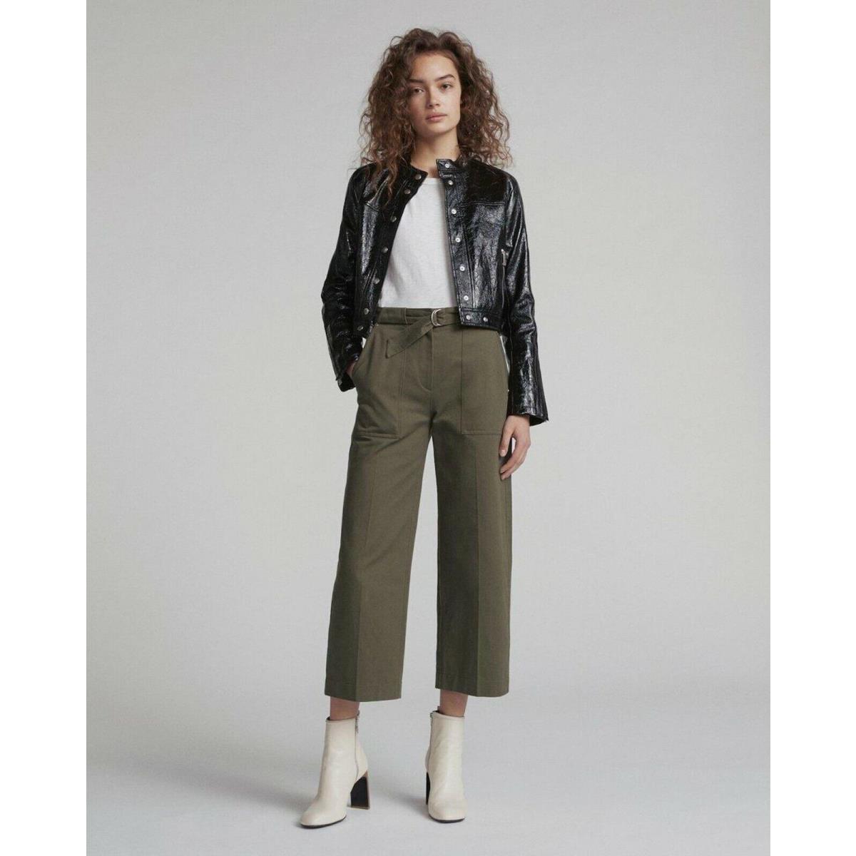 Rag Bone Lora Dark Olive Crop Pants Size 2