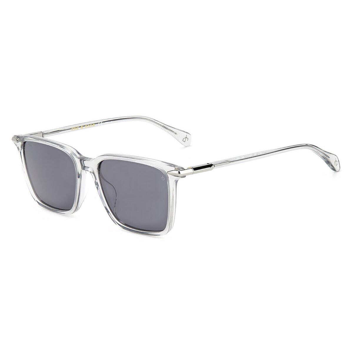 Rag Bone Sunglasses Men Crystal Gray Square 55mm