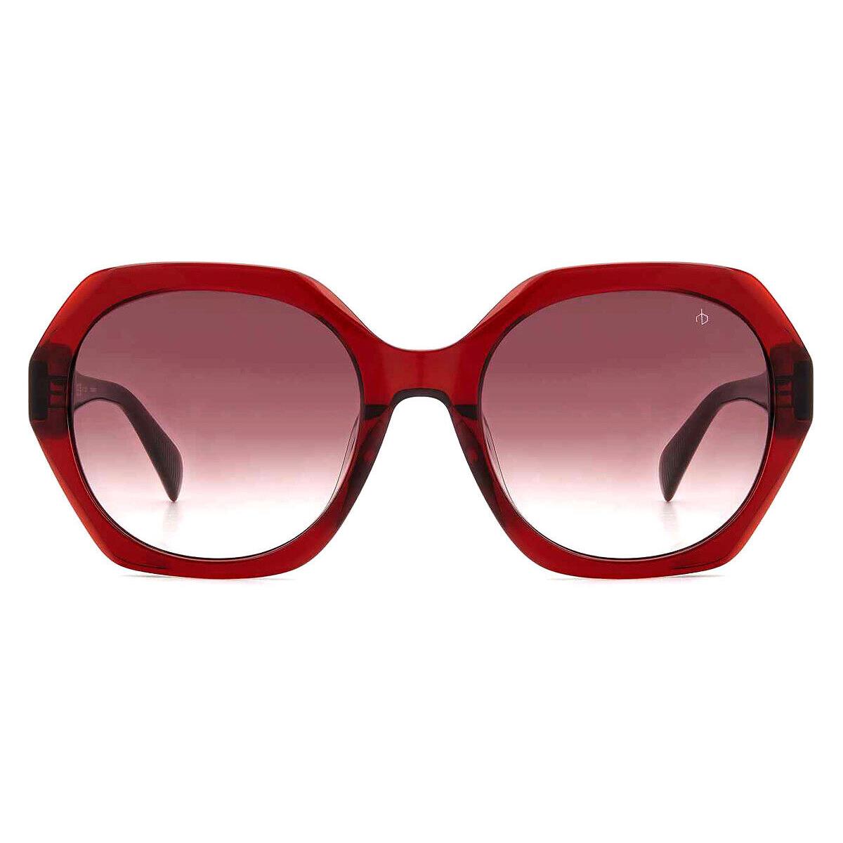 Rag Bone Rag Sunglasses Burgundy / Burgundy Shaded 55mm