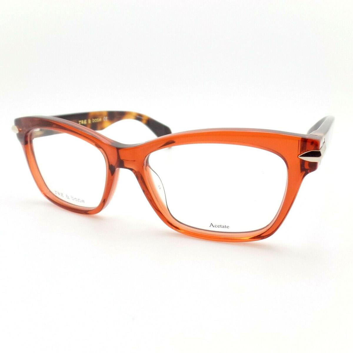 Rag Bone Rnb 3004 086 Rust Havana 50 Eyeglass Frame