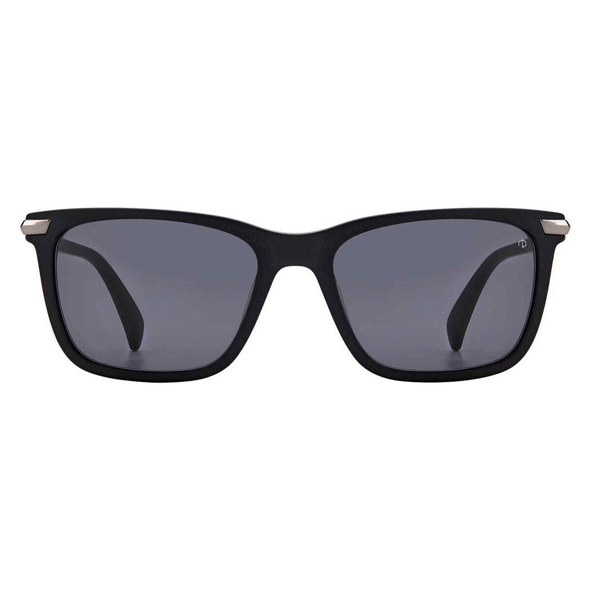 Rag Bone 5042/S Sunglasses Men Matte Black Gray Square 56