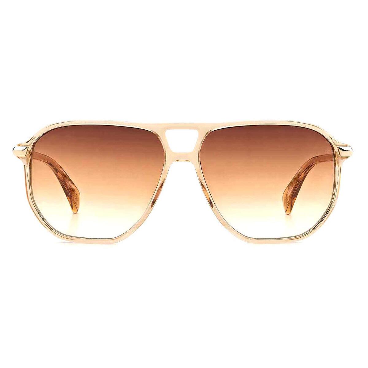 Rag Bone Rag Sunglasses Beige / Brown Shaded Brick 58mm - Frame: Beige / Brown Shaded Brick, Lens: Brown Shaded Brick