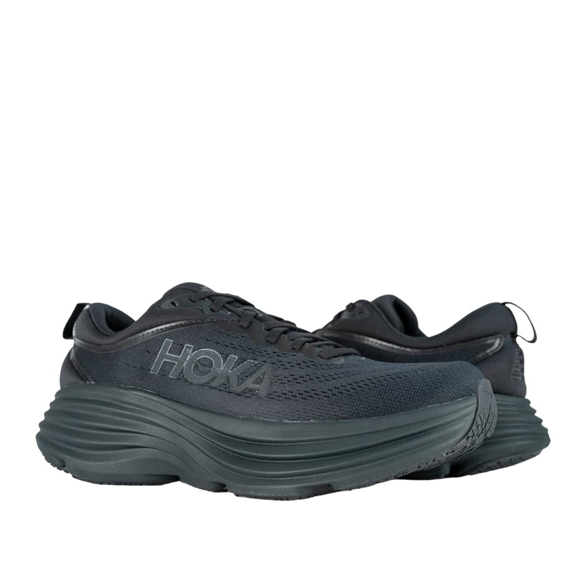 Hoka Bondi 8 Men`s Running Shoes 1123202-BBLC Black Black