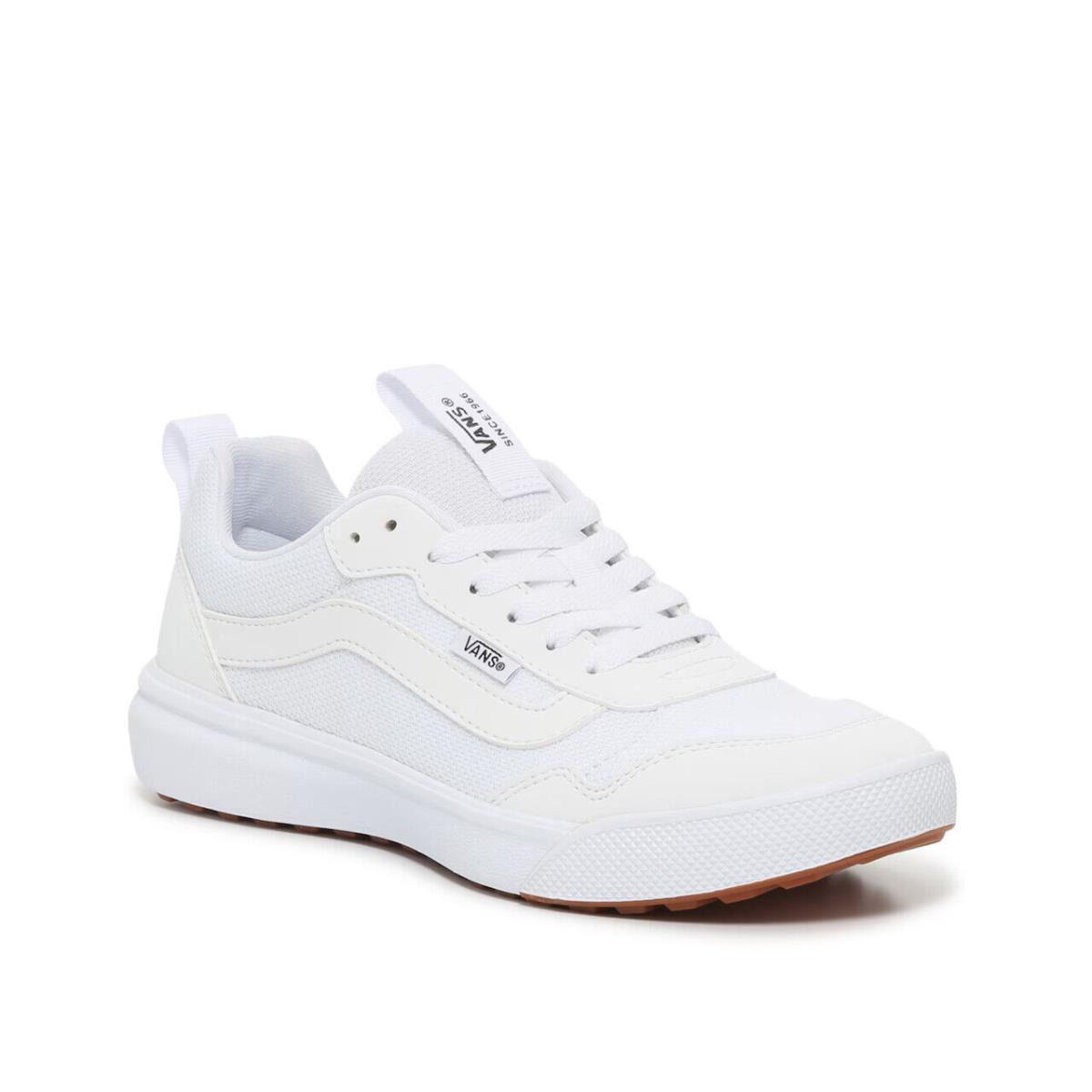 Womens Vans Range Exp Low-top White Off White Mesh Sneaker Shoes