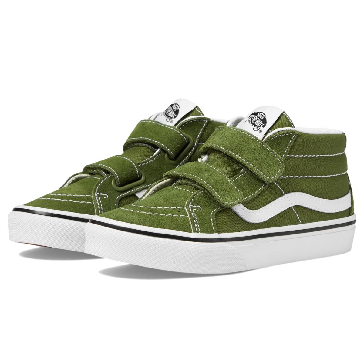 Children Unisex Shoes Vans Kids Sk8-Mid Reissue V Little Kid - Color Theory Pesto