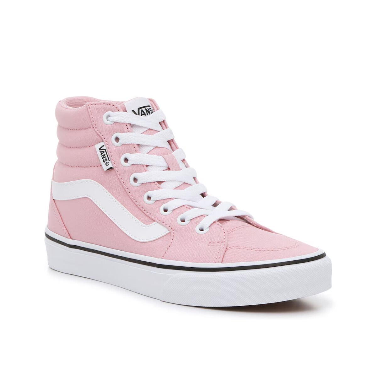 Womens Vans Filmore High-top Coral Blush Canvas Sneaker Shoes - Pink