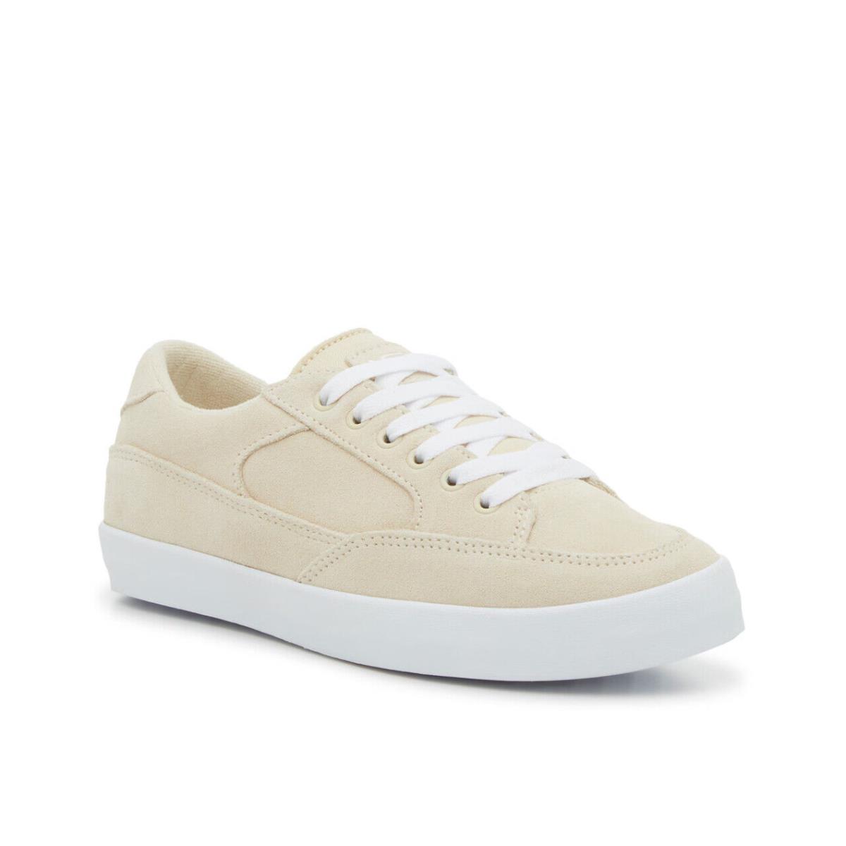 Womens Vans Emmy Creme Brulee Ecru Suede Sneaker Shoes